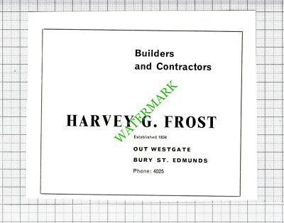 Harvey G Frost Builders /  Bury St Edmunds Bacon Factory Elmswell -1964 Cutting