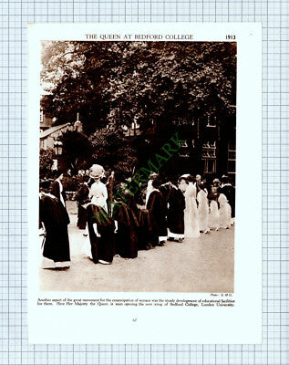 9170) Bedford College London University - 1930s Cutting / Print