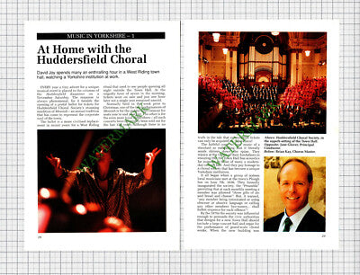 Huddersfield Choral Society Jane Glover Brian Kay -  1991 Article
