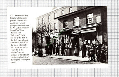 C5353) S W Lydiat Butcher Putney - Cutting