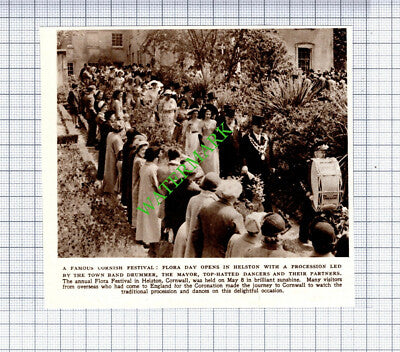 Helston Cornwall Flora Festival  - 1953 Small Cutting