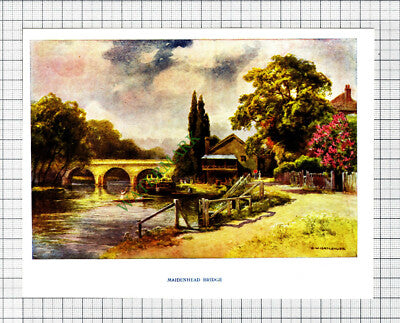 Maidenhead Bridge - 1910 Print