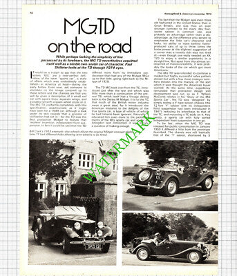 MG Midget TD Car Review - 1974 Article