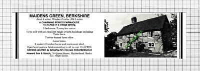 Maidens Green Berkshire House Sale Advert - 1980 Cutting