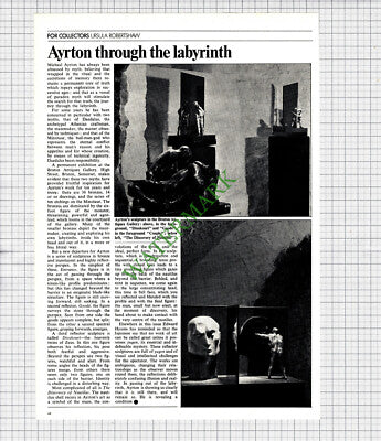 Michael Ayrton Artist Sculptor - 1972 Article