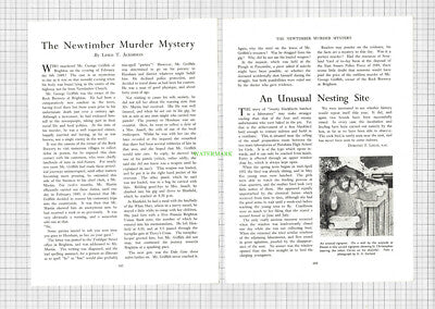 8809) Newtimber Church Murder George Griffith Brighton Rock Brewery 1952 Article