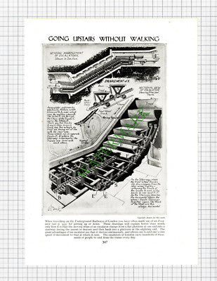 9477) How Gas Is Measured Meter / Escalator Workings - c.1950s PRINT / CUTTING