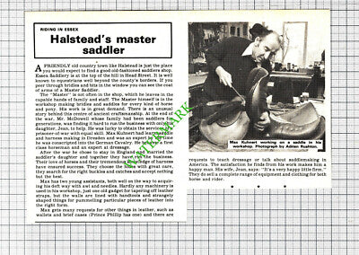 Max Kuhnert Halstead Essex Saddlery McDowell - 1976  Cutting