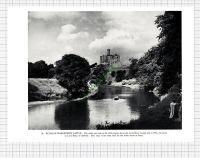 9321) Morpeth / Warkworth Castle   - 1958 Book Print