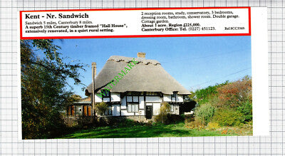 Sandwich Kent / Jevington East Sussex Sale Advert - 1991 Cutting