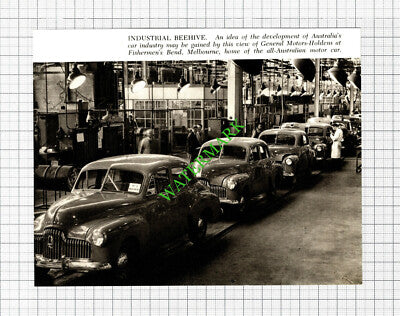 General Motors Holdens Fishermen's Bend Melbourne Australia - 1960s Cutting