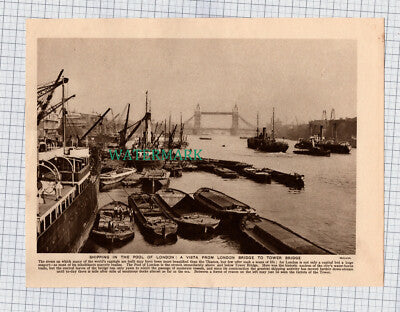 (8722) The Pool Of London / The George Southwark -   c.1925 Print
