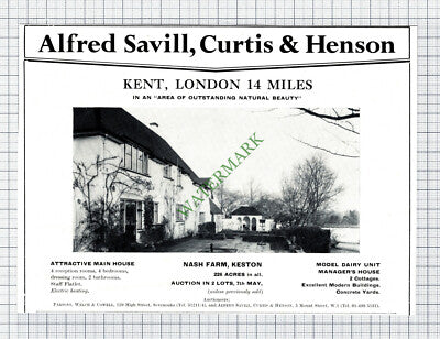 Nash Farm Keston House Sale Advert - 1969 Cutting