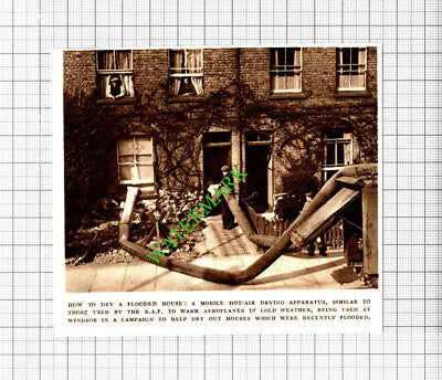 Windsor Berkshire Floods Mobile Drying Apparatus  -1947 Cutting