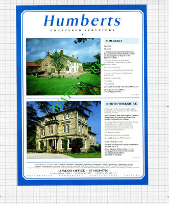 Knaresborough Yorkshire  / Spaxton Somerset House Sale Advert -1991 Cutting
