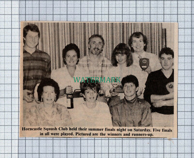 C4400) Horncastle Squash Club Summer Finals 1986 News Clip