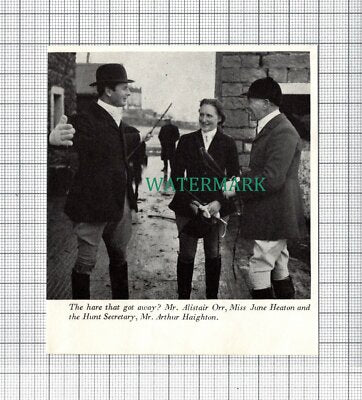 C4042) Mr Alistair Orr Miss June Heaton Arthur Haighton Hunt - 1964 Clip