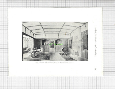8827) M Adams Acton Architect Design - 1909 Book Print