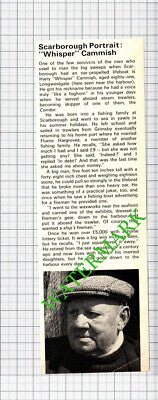 Scarborough Yorkshire Harry Cammish Whisper Condor Boat - 1974 Cutting