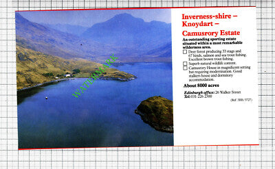 Camusrory Estate Knoydart Inverness-shire Sale Advert - 1988 Cutting