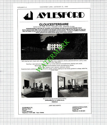 Cirencester House Advert  - 1980 Cutting / Print
