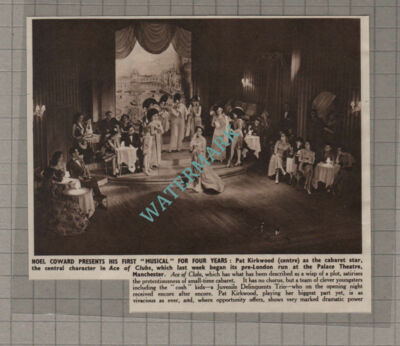 C3618) Pat Kirkwood Caberet Star Noel Coward Musical Palace Manchester 1950 Clip