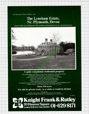 X134) The Lyneham Estate Plymouth Devon - 1981 Cutting