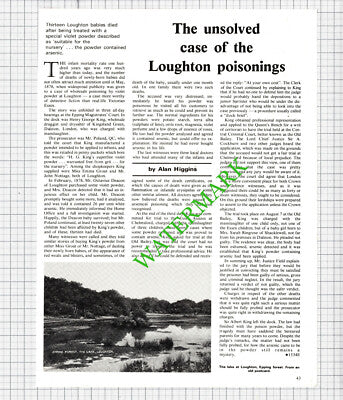 Loughton Essex Poisonings Henry George King Emma Grout Deacon - 1979 Article