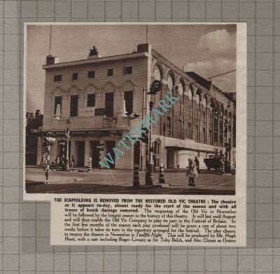 C3440) The Old Vic Theatre Restored After Bomb Damage - 1950 Clip