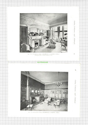 8832) WELLS HOUSE Roxburghshire Leadbetter & Fairley Grandison 1909 Book Prints