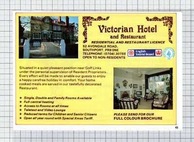 C7659) Victorian Hotel Avondale Road Southport - 1986 Cutting