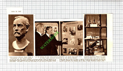 Rene Varin Sir Henry Dale Science Museum Louis Pasteur Exhibition  -1947 Cutting