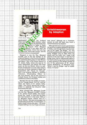 Rev Margaret Cundiff Peter Julian Alison Poynton Cheshire Selby - 1987 Cutting