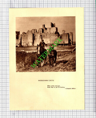 Castle Howard / Middleham Castle Yorkshire - c.1930s Book Print