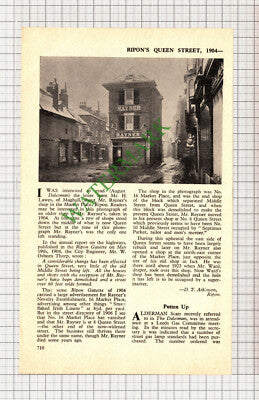 C7953) Rayner Rayner's Ripon North Yorkshire  - 1962 Cutting
