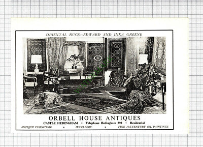 Orbell House Antiques Castle Hedingham  Small Advert - 1972 Cutting
