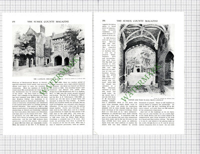 9772) Brighton College Sussex Canon W R Dawson  - 1930 Article