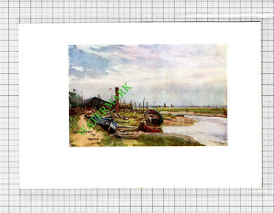 Boat-Building Rye Sussex - c.1913 Small Print