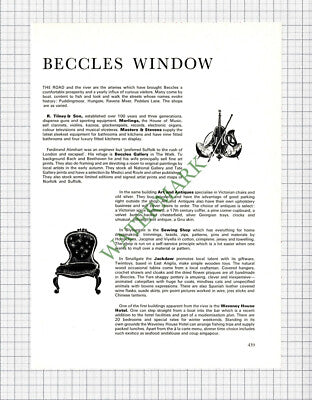 9240) Beccles Suffolk - 1972 Article / Adverts
