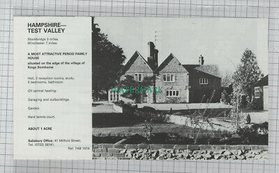 C7759) Kings Somborne Hampshire - 1980 House Advert