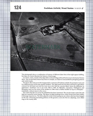 (8643) Foulsham Airfield Wood Norton / Tibenham Norfolk  - 1980s Print / Cutting