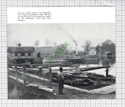 The Dragonfly Paddle Steamer Bowness Windermere Iron Steam Boat Co   -  Cutting