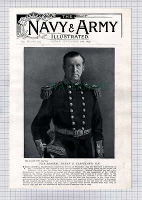 X1631) Vice Admiral Henry F Cleveland John Hay Commander Henry James - 1897