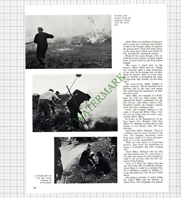 9492) Wych Cross Fire Frank Barnard Forest Row Albert Miles  -1965 Article