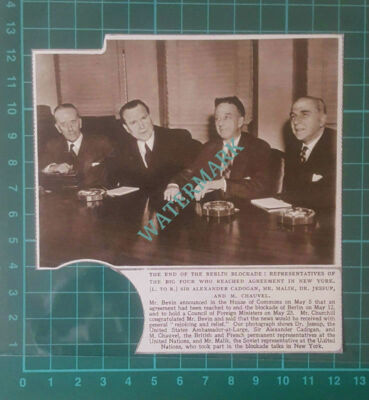 C2710) Big Four Sir Alexander Cadogan Mr Malik Dr Jessup Chauvel - 1949 Clip