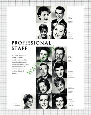 Silver Blades Ice Rink Streatham Janet Clover Peri Horne Terry Warwick - 1962