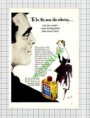 Aqua Velva Aftershave Small Advert  - 1953 Cutting