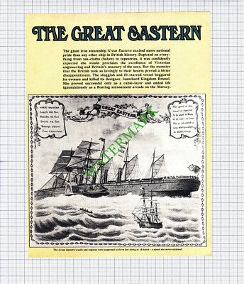 The Great Eastern Ship Brunel - 1970s Article