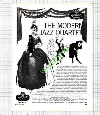 The Modern Jazz Quartet Percy Heath Connie Kay Milt Jackson Lewis Advert- 1956