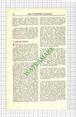 Thomas Dixon Normanby Whitby Musician Organ  - 1941 Cutting